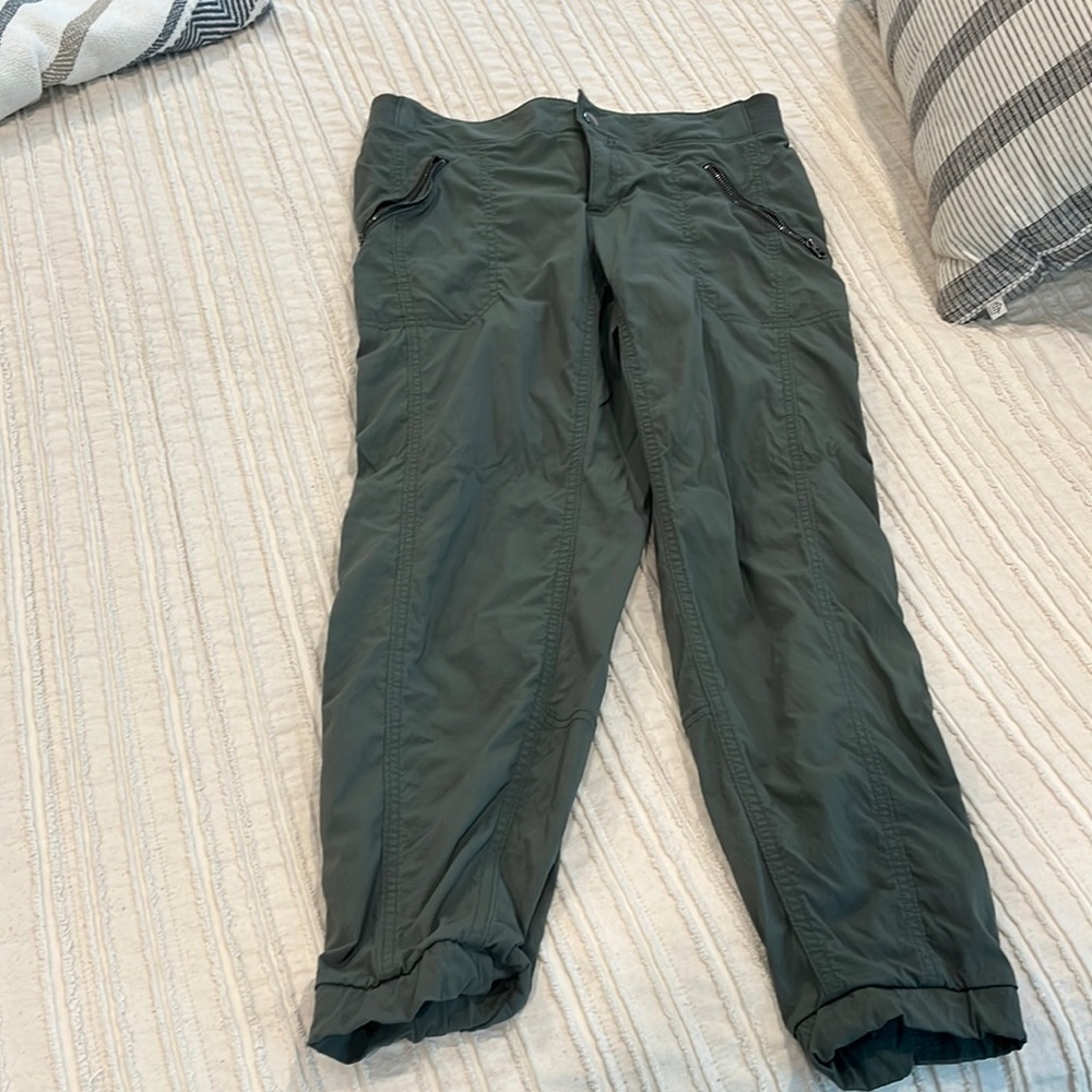 Army, green Athleta joggers